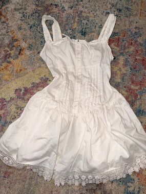White mini dress
